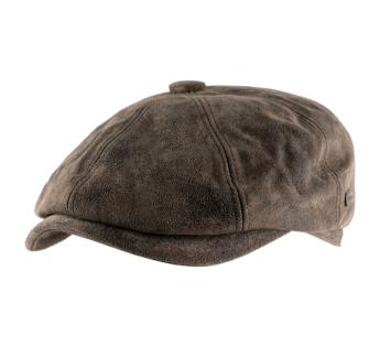 Casquette irlandaise cuir Siena Cuir Vieilli