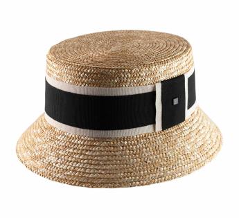 Chapeau cloche en paille Bella